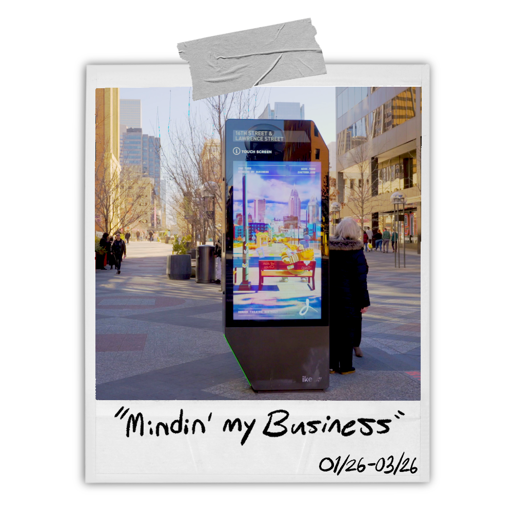 Ike Kiosk Denver Theatre District Jan26-Mar26